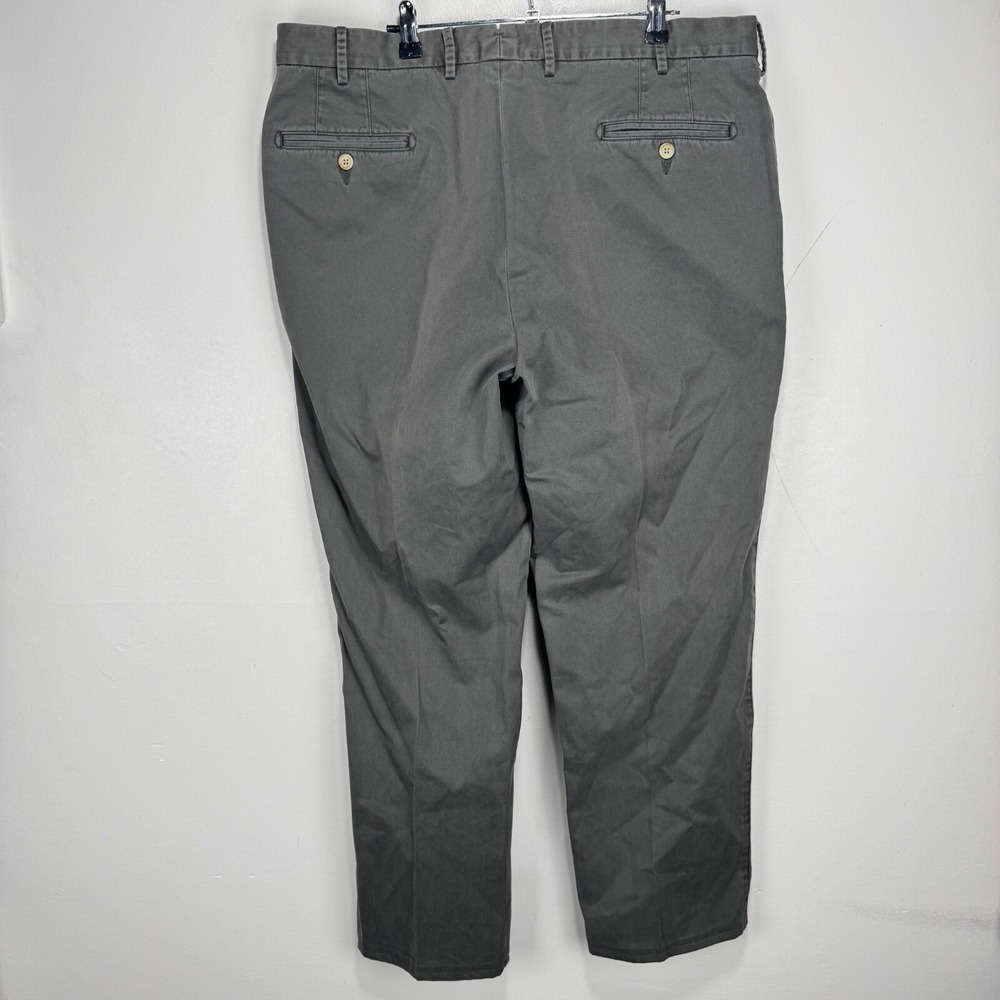 Peter Millar Twill Chino Pants Gray Cotton Straight Golf Men Size 38 (38x30) - Picture 2 of 10